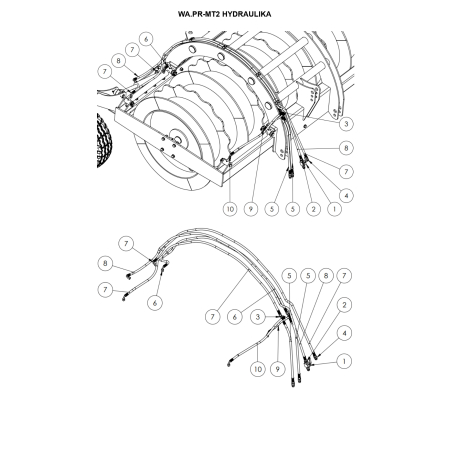 Części zamienne Metal-Technik Wał pryzmowy MT2 z dociskiem